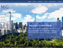 Tablet Screenshot of marymont.com